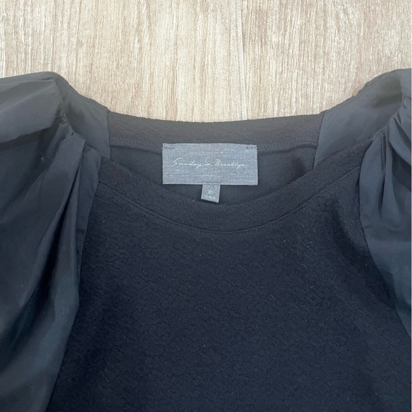 Sunday in Brooklyn Puff Sleeve Ponte Top - Picture 6 of 7